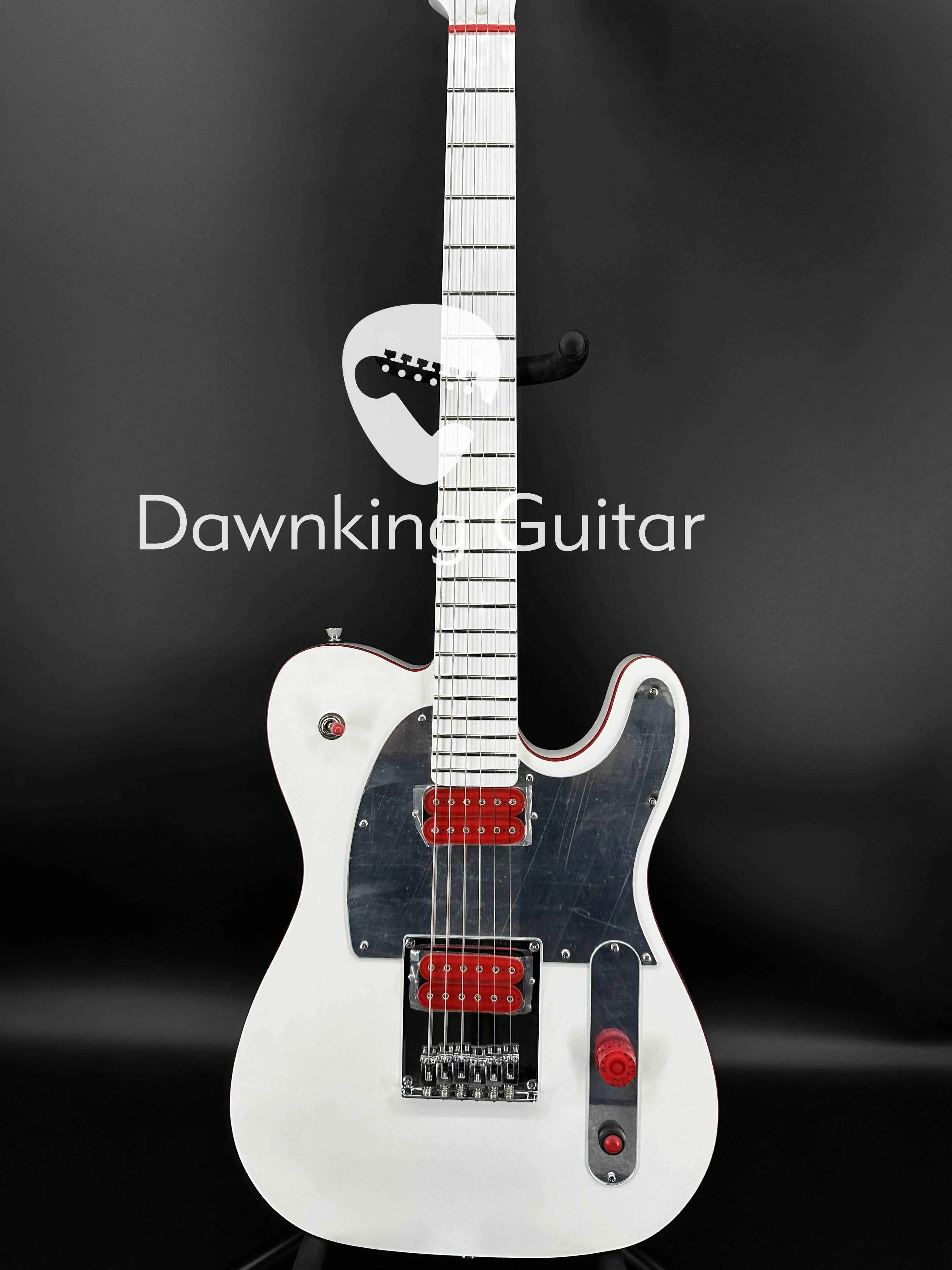 

Tele John 5 Signature Ghost Electric Guitar Chrome Pickguard Solid Free shipping