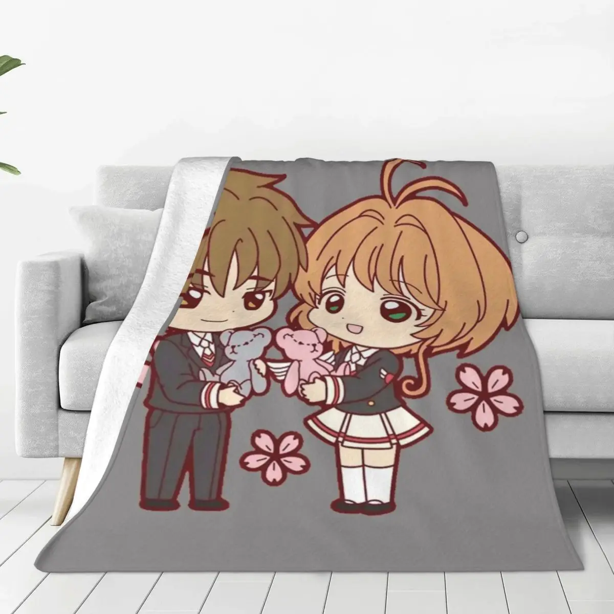 Card Captor Sakura Syaoran Li Four Seasons Universal Blanket Travel Can Be LaidChristmas Present