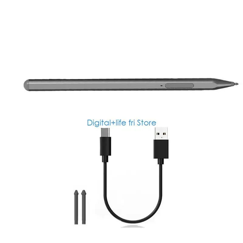 E06D Advanced Touch Pen for Go/Laptop/Book USB C Quick Charging Port Styluses Pen for Digital Artists Professional Creators
