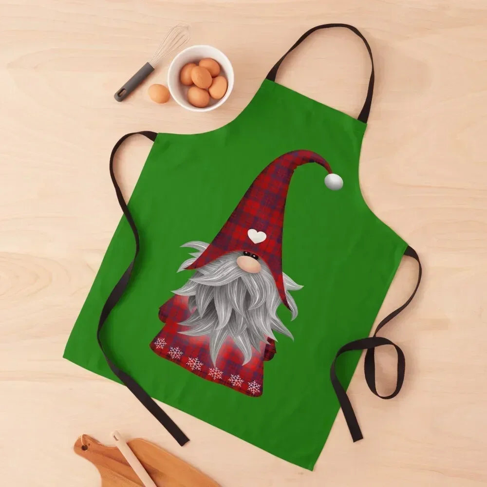 

The Christmas Gnome Apron For Women Kitchen Women painting chef for man Apron