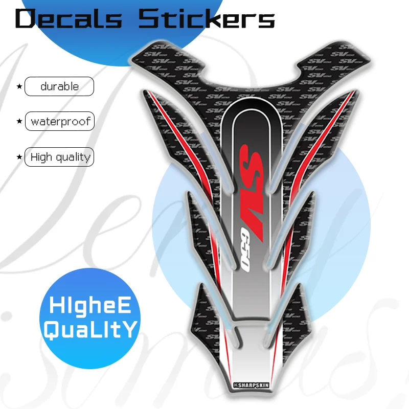 

2025 NEW Motorcycle Oil Tank Sticker For SV650 SV 650 Reflective 3D Gas Fuel Tank Decoration Protector Pad Decals Sticker sv650