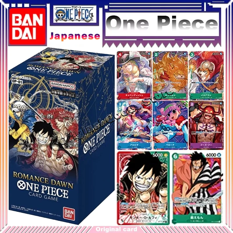 

Оригинальные цельные карты Bandai, японская версия, OPCG OP01, коллекционная карточка ROMANCE DAWN, коллекционные карты аниме, подарки для детей