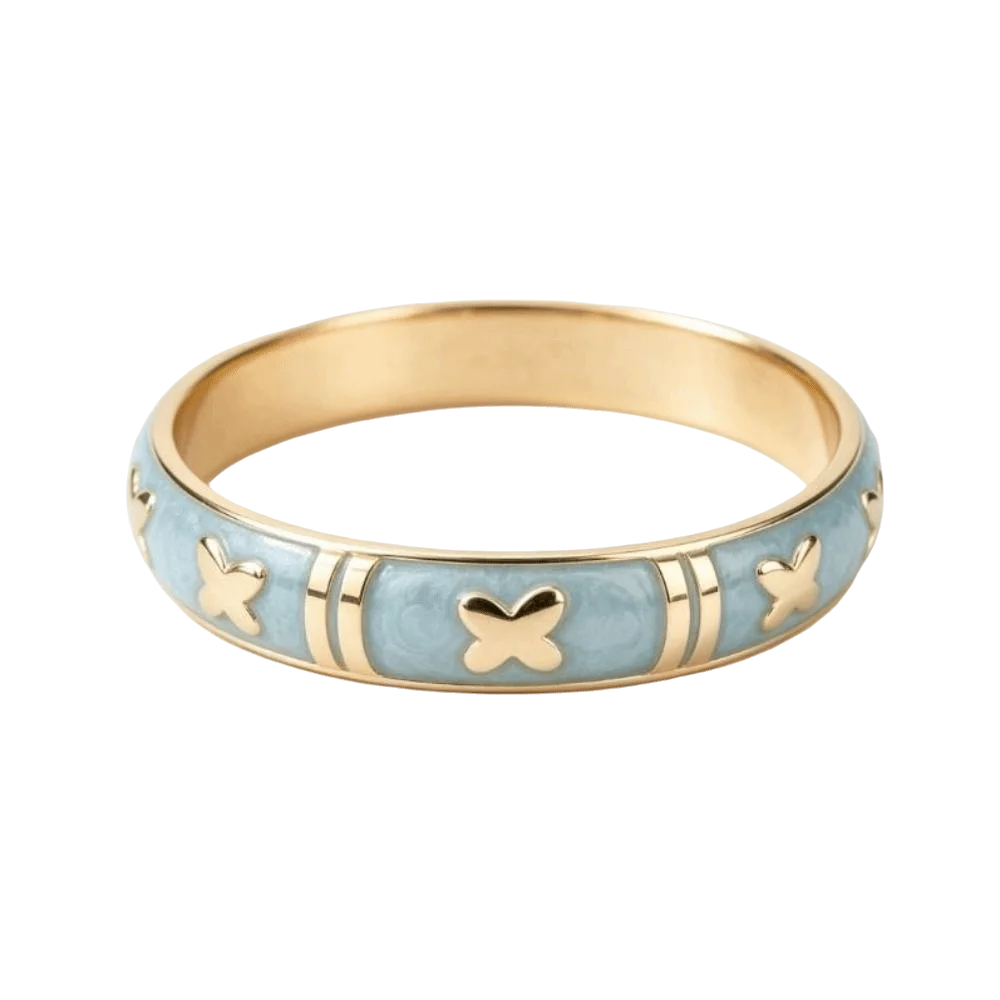 Colorful Vintage Cloisonne Bangle Chinese Traditional Enamel Children Flower Bangle Open Cuff Classic Girl's Hand Bracelet Gift