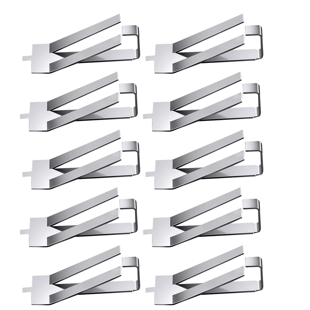 

10 Pcs Glass Clips Stainless Steel Smooth Surface Platform Stable Clip Suitable Home Office 3D Printer Accessories Glass Bed