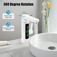 3000W 220V Electric Kitchen Water Heater Tap Instant Hot stainless steel Water Faucet Heater Cold Heating Faucet 25-55℃