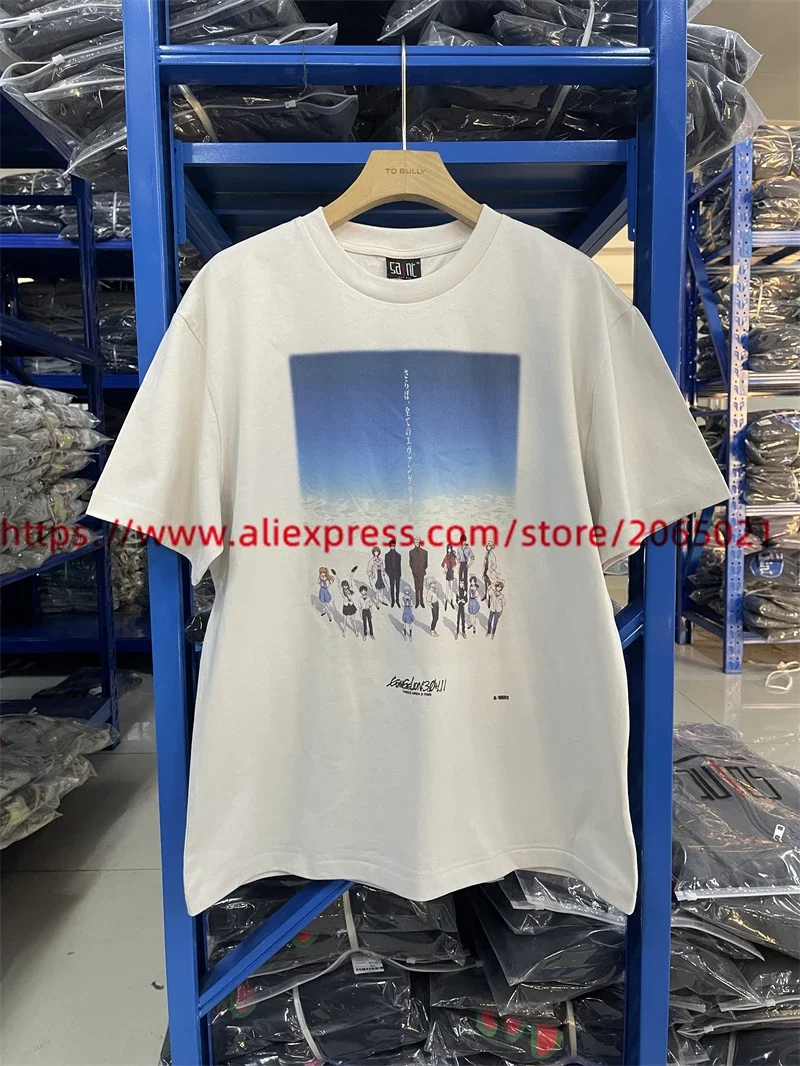 Washed Saint T-Shirt Men Women Cartoon Digital Printing Tee Tops T Shirt