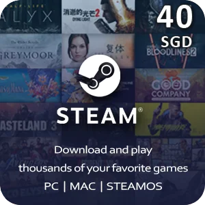 

Код парового кошелька (SGD)[Цифровой код] Паровая подарочная карта — автоматическая доставка по электронной почте по покупке