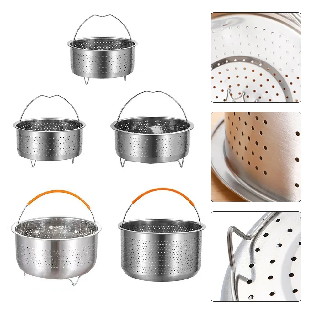 Steamer Insert Steamer Pot Stainless Steel Basket Rice Steamer Pressure Cooker Electric Rice Cooker Steaming Rice Basket