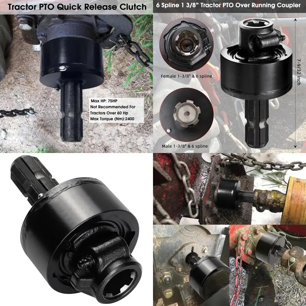 

Шестигранный ведомый сцепной диск PTO 1-3/8 с механизмом быстрого отсоединения для тракторных ведущих валов