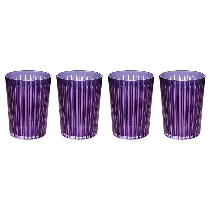 Large capacity water cup, restaurant home hotel glass water cup 4 packs