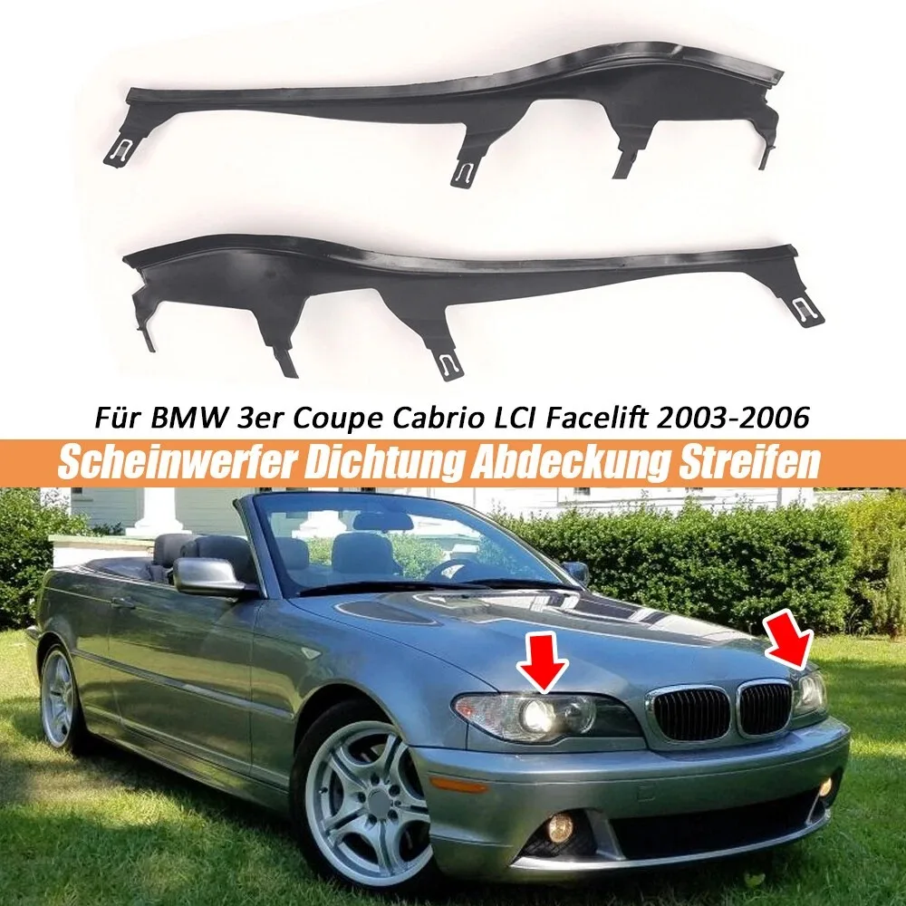 

Накладка на верхнюю фару автомобиля 63126934751 63126934752 для BMW 3 SERIES E46 2-дверная 2003 2004 2005 2006