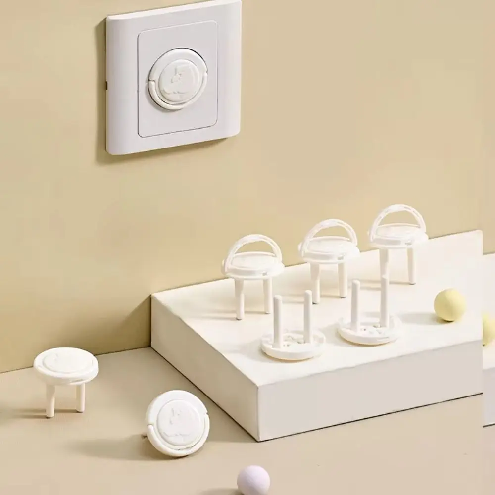 10 stuks anti-elektrische babyveiligheid socket covers cartoon schattige beer socket beschermhoes stofdicht EU