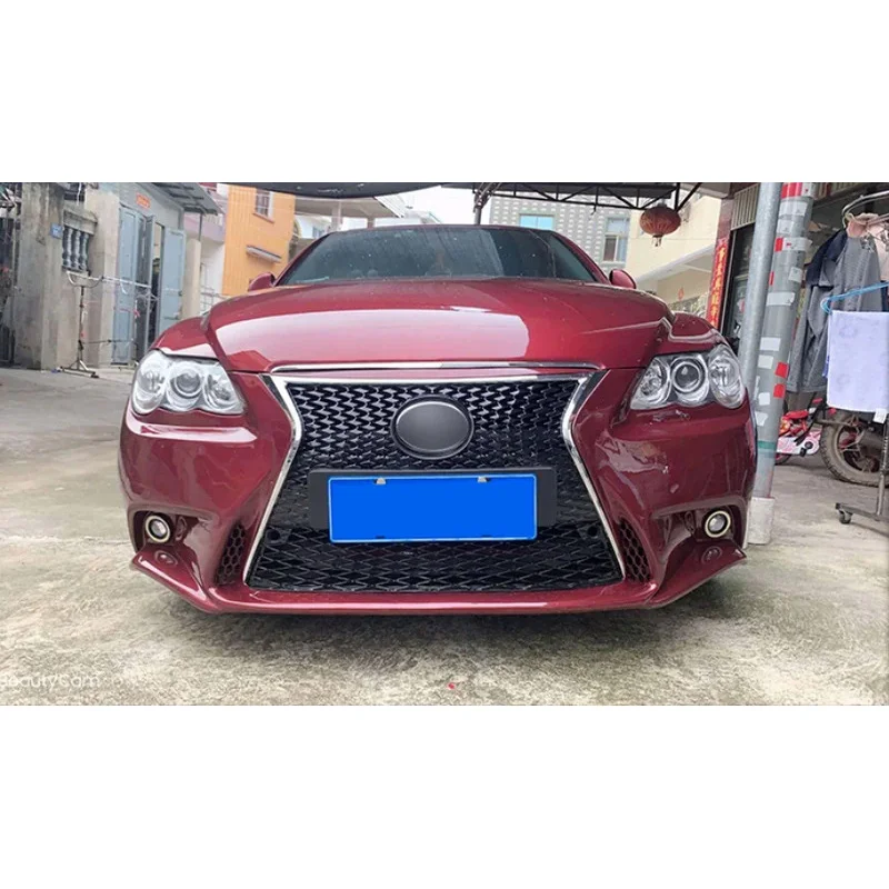 Front Bumper Face Kit Car Body Kit Front Bumper and Grille Upgrade  Is Style for  Mark X Reiz 2005-2009 2012 2014