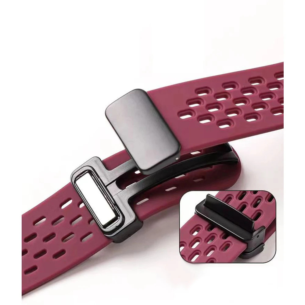 Breathable Magnetic Sport Strap For Redmi Watch 6 5 4 Soft Silicone Wristband Bracelet For Xiaomi Mi Band 9 Pro/10 Pro/8Pro Band