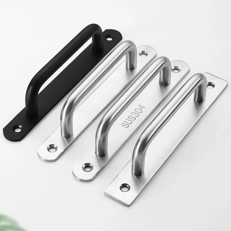 

Утолщенная ручка из нержавеющей стали для раздвижных дверей, минималистичный дизайн, балкон, патио, прочная защитная ручка для двери