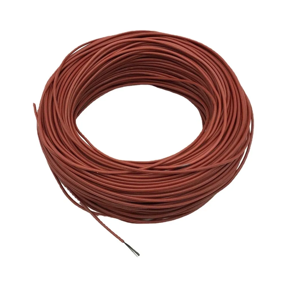 1Pc Far Infrared Silicone Heating Cable Carbon Fiber 33 Ohm Hard Wearing Wire For Underfloor Temperature Maintenance System