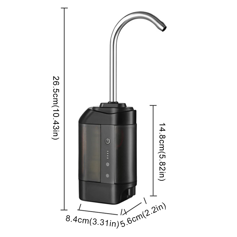 Portable Fishing Oxygen Pump Intelligent Sensor Water Oxygen Air Pump Automatic Fishing Water Pump with LED Light Fishing Tools