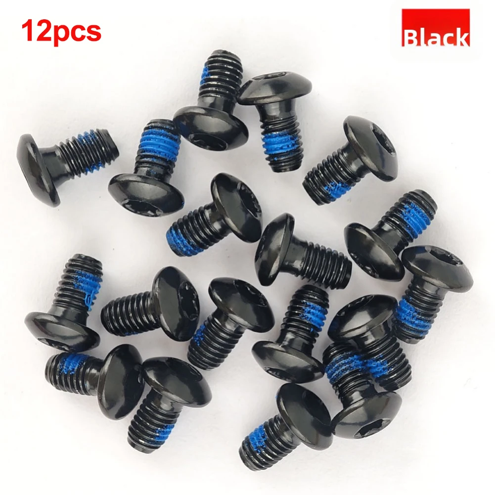 Alloy Steel Disc Brake Bolts M5x9mm T25 Torx 12pcs For Precise Fit And Secure Mounting On Disc Brake Bicycles