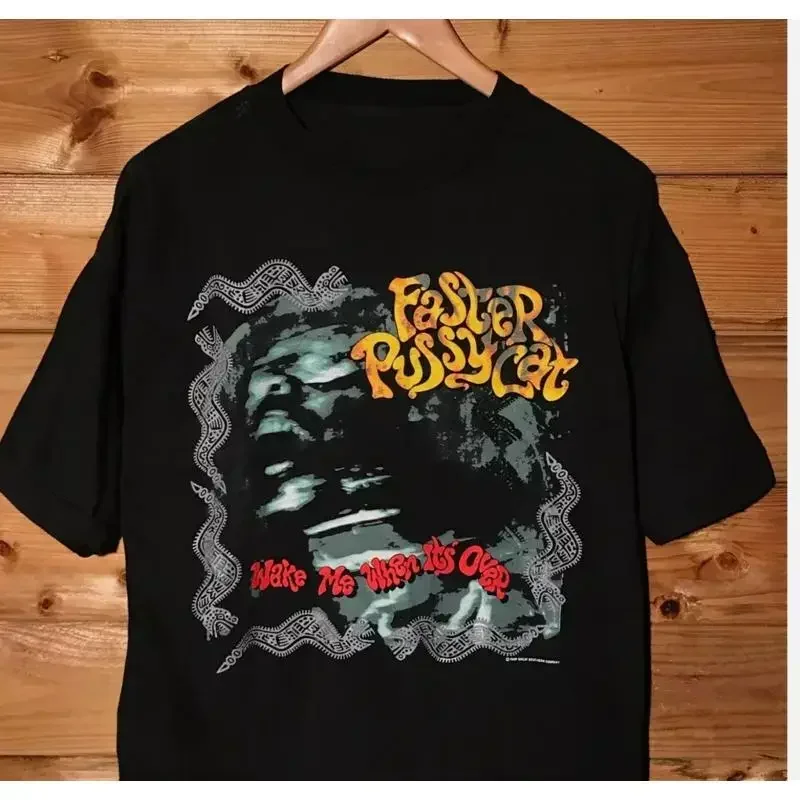 1989 Faster Pussycat Wake Me When It_S Over Usa Tour T Shirt