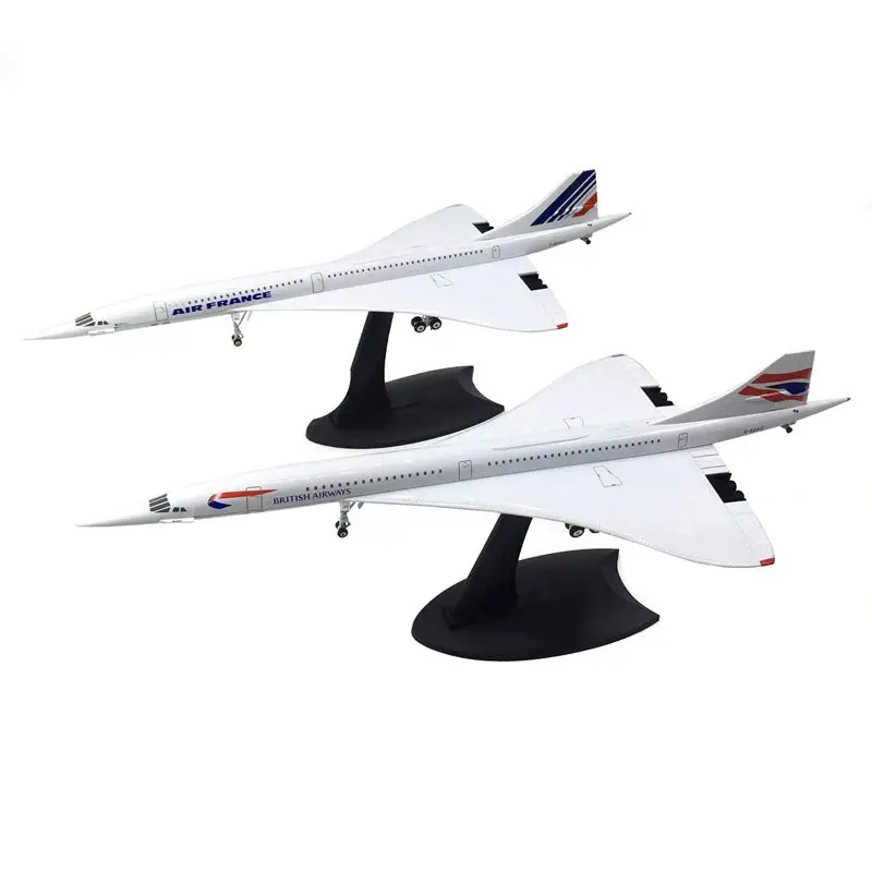 

Hot-2X 1/200 Concorde Supersonic Passenger Aircraft Air France Airways Model For Static Display Collection
