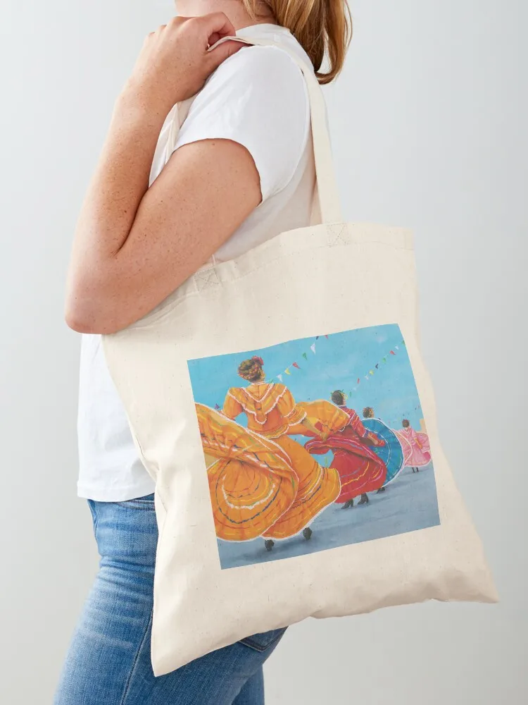 

Bailarines en Baile Folklorico Tote Bag tote bags cloth bags Candy bags Reusable university shopper bag