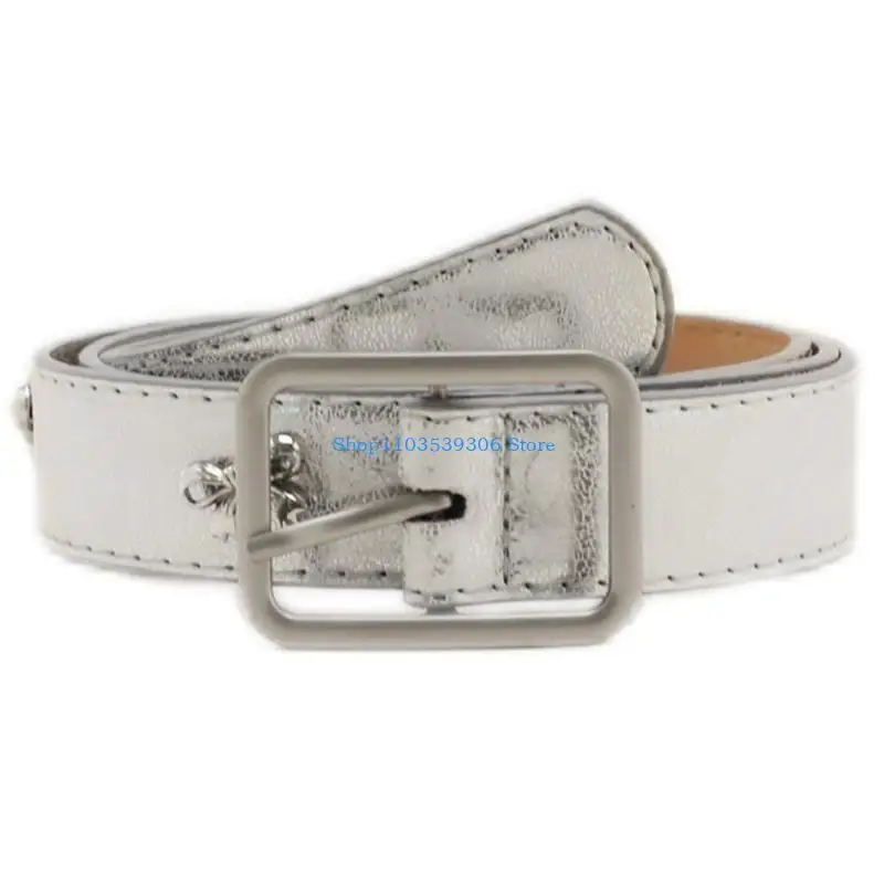 

400A Women Pants Decorative Belt Fashionable Waist Belt for Jeans 2000s Girl Waiststrap