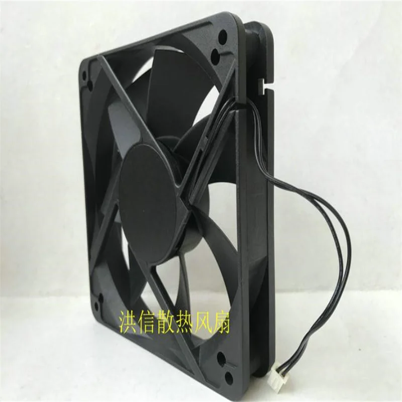 12025 RDM1225B DC12V 0.23A 120*25mm two-wire chassis cooling fan