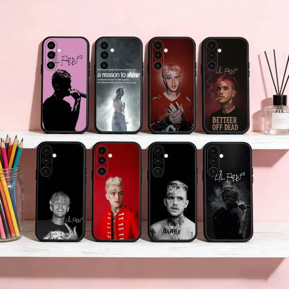 

Lil Peep Star Shopping Phone Case For Samsung Galaxy A13,21s,22,31,32,52,53,71,72,73,Soft Black Cover