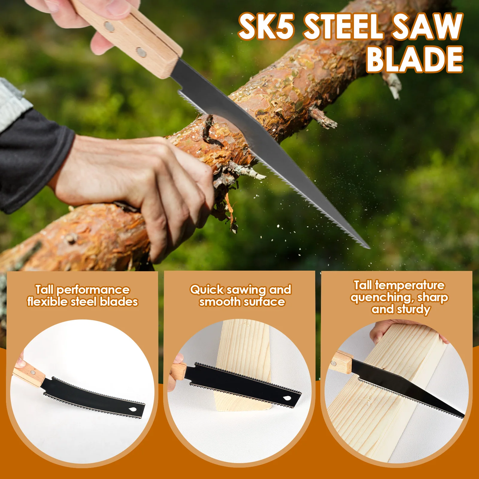 1/2 قطعة منشار قطع الخشب اليد SK5 الصلب النجارة مناشير يدوية واحدة/مزدوجة الوجهين غرامة الأسنان منشار الخشب لأدوات النجارة اليدوية