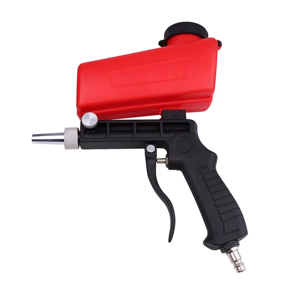 Portable Adjustable Gravity Sand Blaster Sandblasting Gun Small Sand Blasting Machine 90psi Handheld Pneumatic Blasting Gun