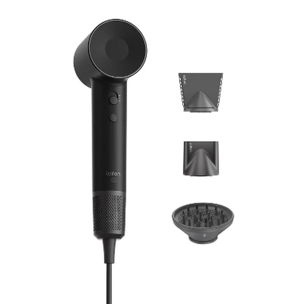 مجفف شعر عالي السرعة 1400 وات مع 4 إعدادات للحرارة وسرعتين بتقنية الأيونية السالبة ومؤشر درجة الحرارة LED خفيف الوزن