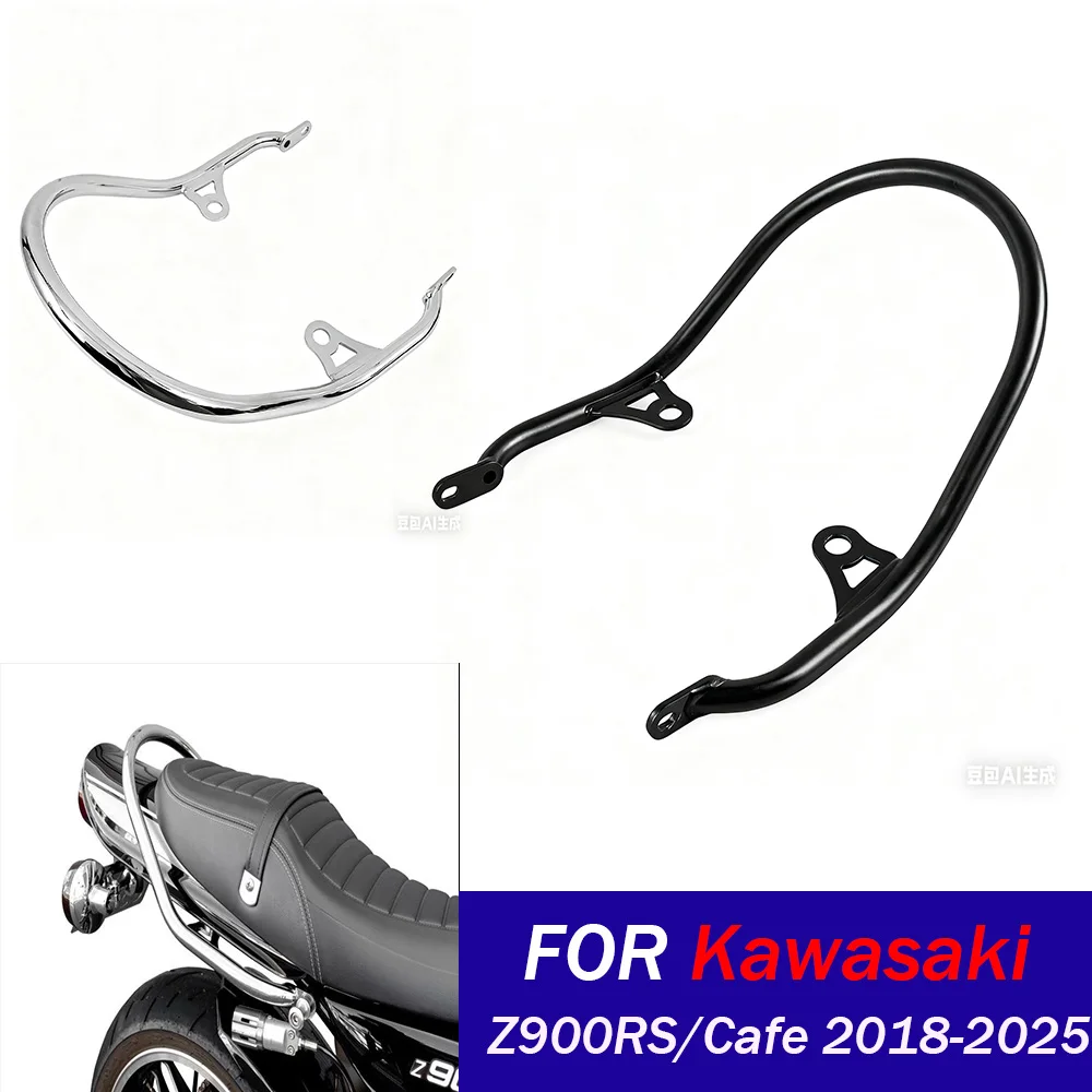 

Motorcycle Rear Luggage Rack For Kawasaki Z900RS/Cafe 2018-2025 Passenger Seat Grab Rail Bar Support Bracket Accessories