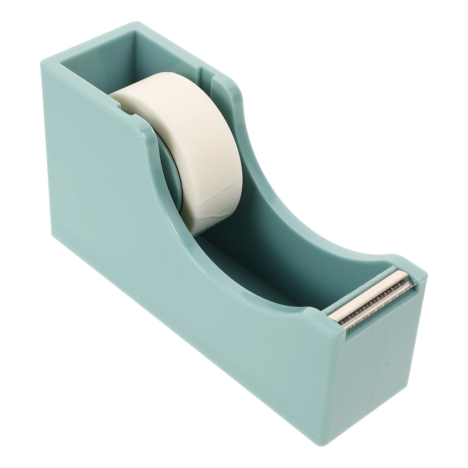 

Tape Dispenser Holder Portacelos Colored Mini Desktop Office Paper Plastic Material Weighted Base Non Skid Easy Fast