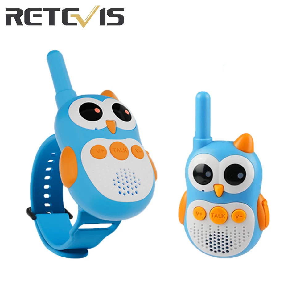 Retevis RT30W Walkie Talkie Kids Wearable 2PCS Toys Walkie-talkies Gift Type-C Charging Boys Girls for Camping Exploring Cycling