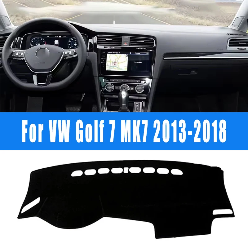 

For Volkswagen VW Golf 7 MK7 2013-2018 Car Dashboard Mat Dash Cover Central Control Pad Custom Nonslip Cape Sunshade Accessories