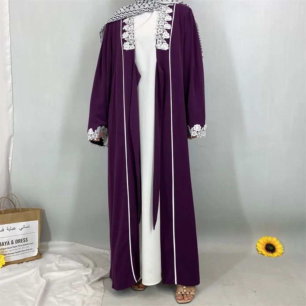 

Muslim Women Maxi Dress Embroidery Abaya Dubai Kaftan Ramadan Eid Kimono Islam Clothing Kebaya Caftan Marocain Femme Robe Gown