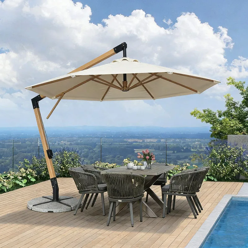 Garden Furniture Courtyard Restaurant Hotel Luxury Outdoor Parasol Commercial Large Garden Parasol Beach Parasol