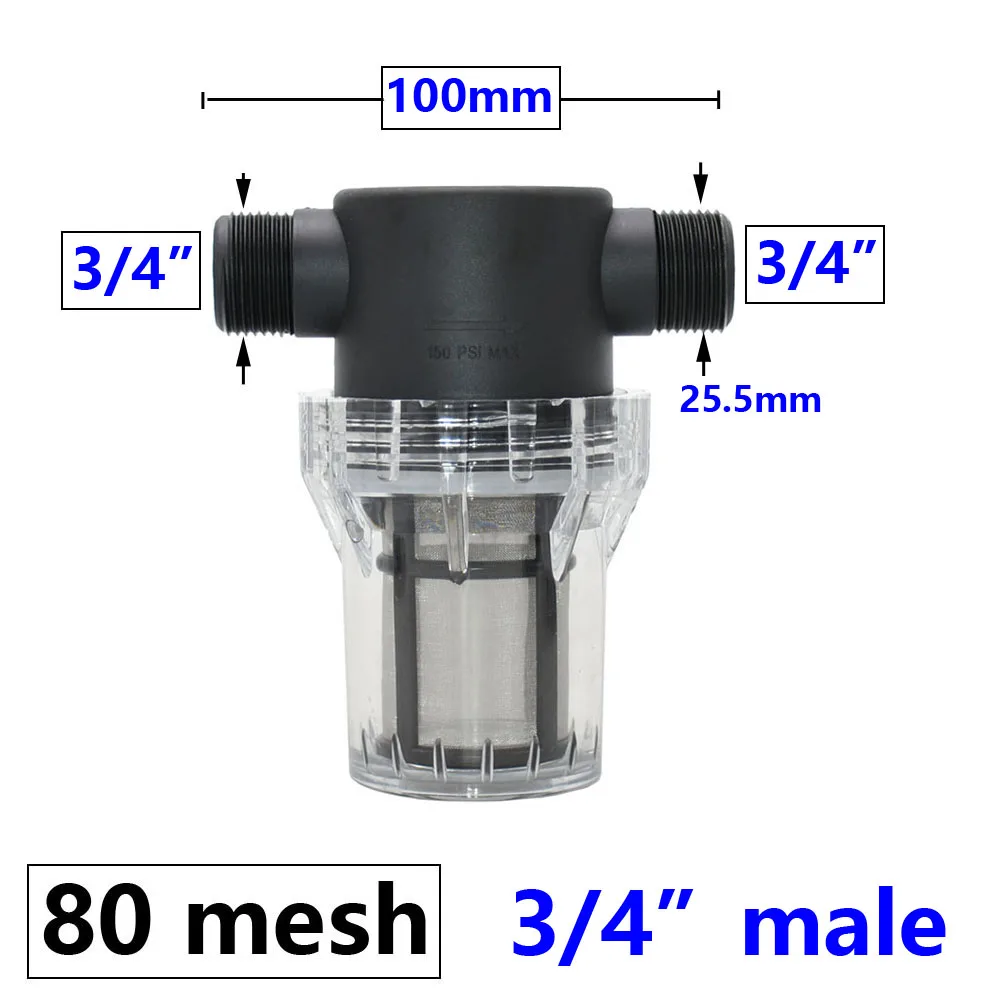 1/2 3/4 1 Inch Watering Irrigation Filter For IBC Tank Tap Adapter Ton Barrel Joint Garden Hose Connector Aquarium Pump Strainer