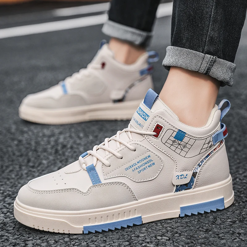 

2025 Viral Men's Fashion Sneakers - Chunky Sole Hong Kong Style Height Boost Breathable Comfortable Daily Commute