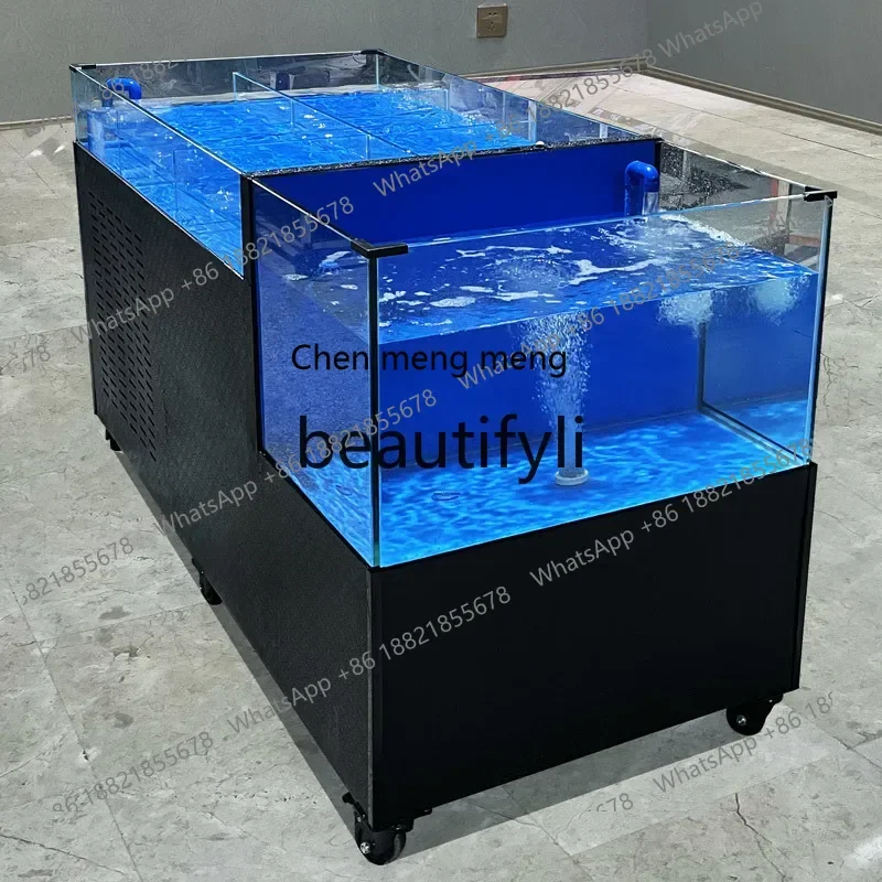 Hot sales Seafood Fish Tank Commercial Restaurant Hotel Fish Tank Mobile Shellfish Pool Customization