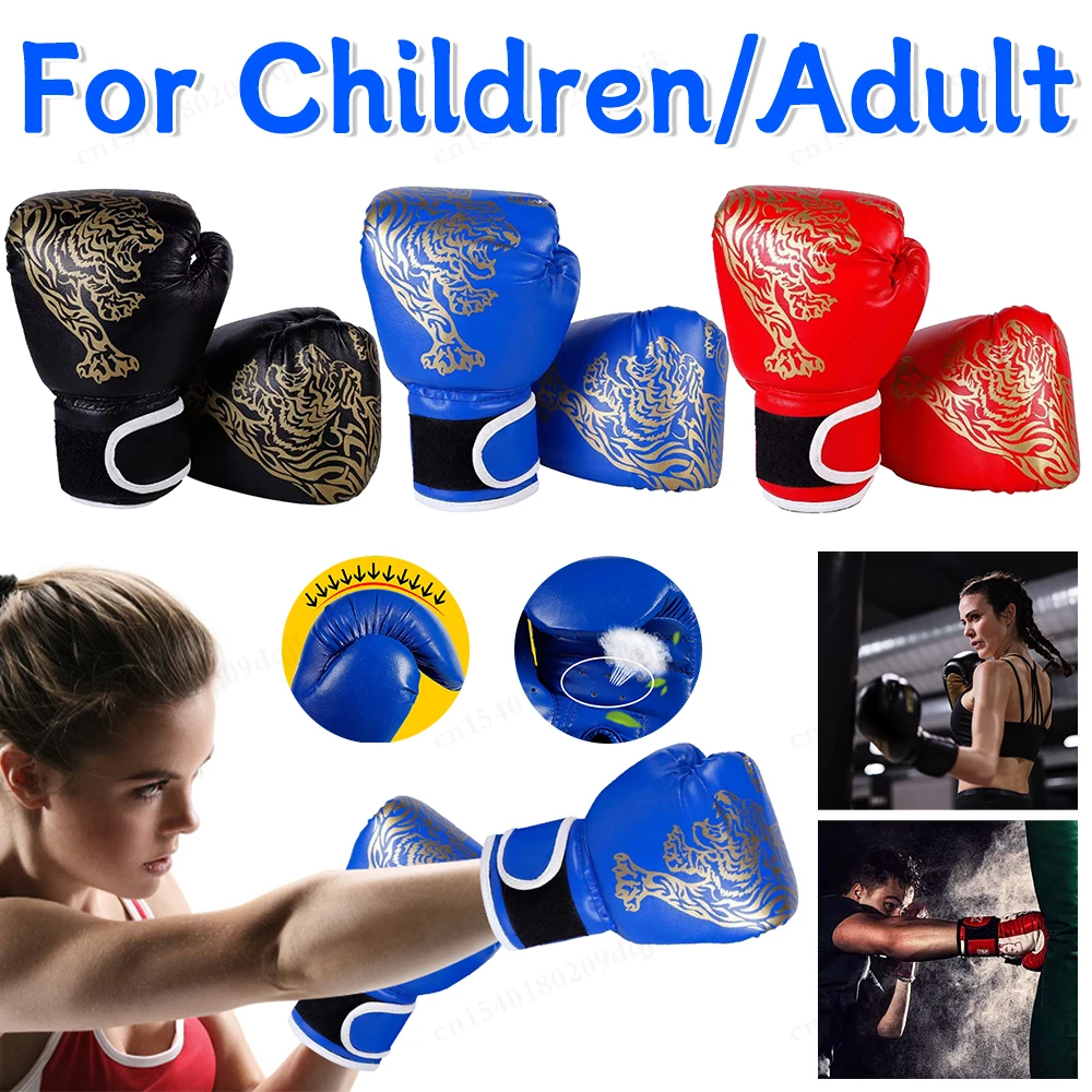 

1 Pair Adults/Children Boxing Gloves Men Punching Training Sparring Comfortable Adjustable Fighting Mitts Hand Protector