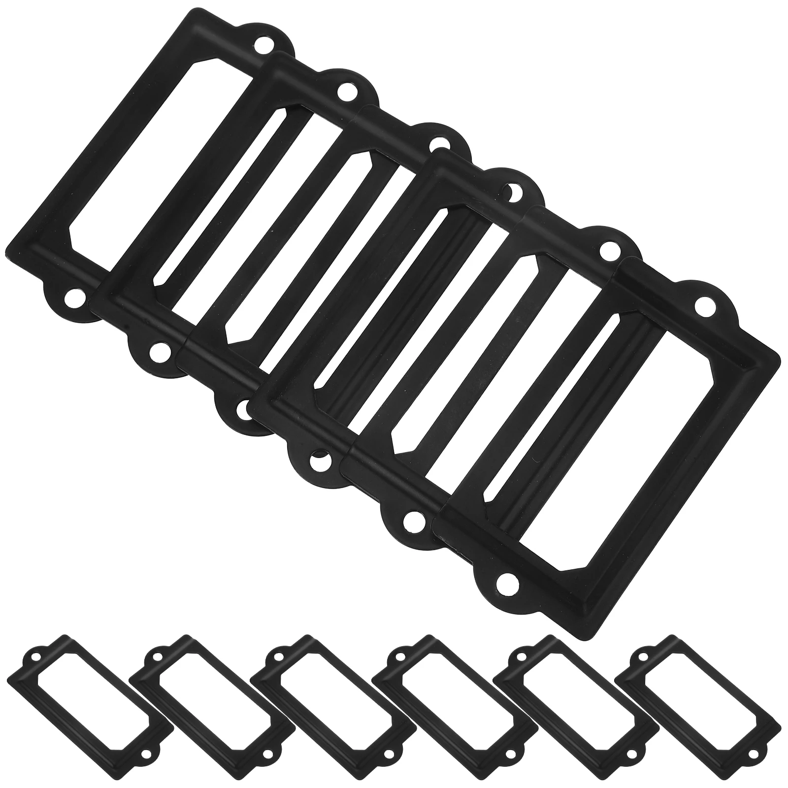 

20 Pcs Business Card Decorative Frame Cupboard Label Cabinet Vintage Holder Iron Hardware Drawer