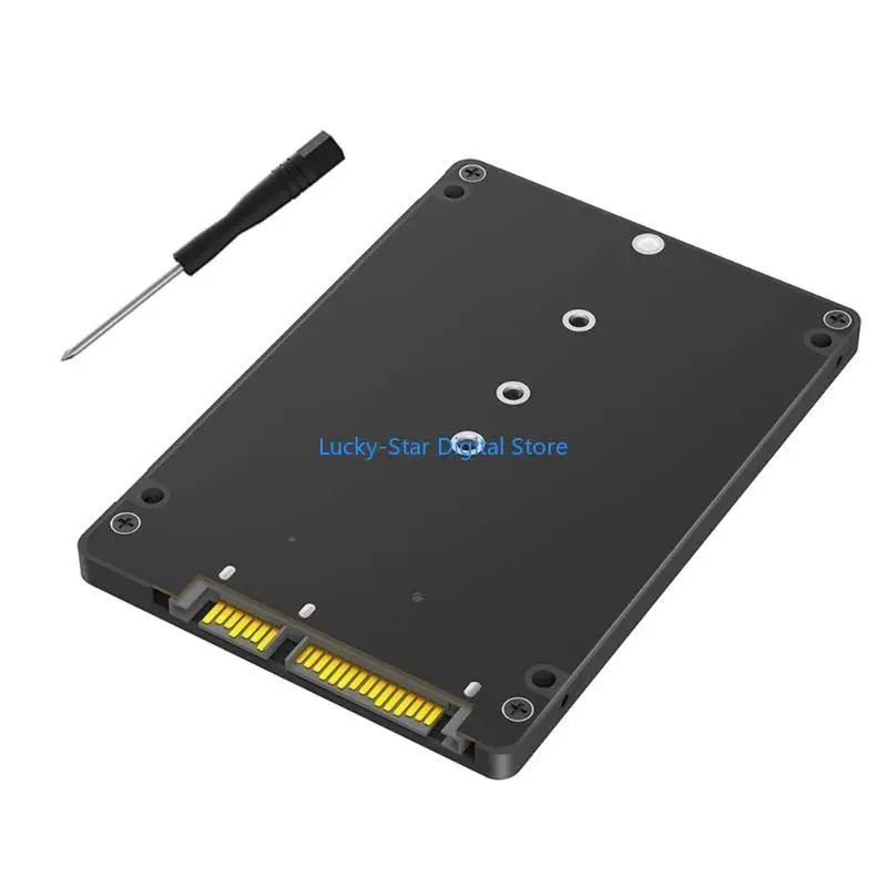 

N7MC Множественное гендерное гендерное M.2 ngff nvme to SATA3.0 Адаптер расширения с черным пластиковым корпусом для усилений
