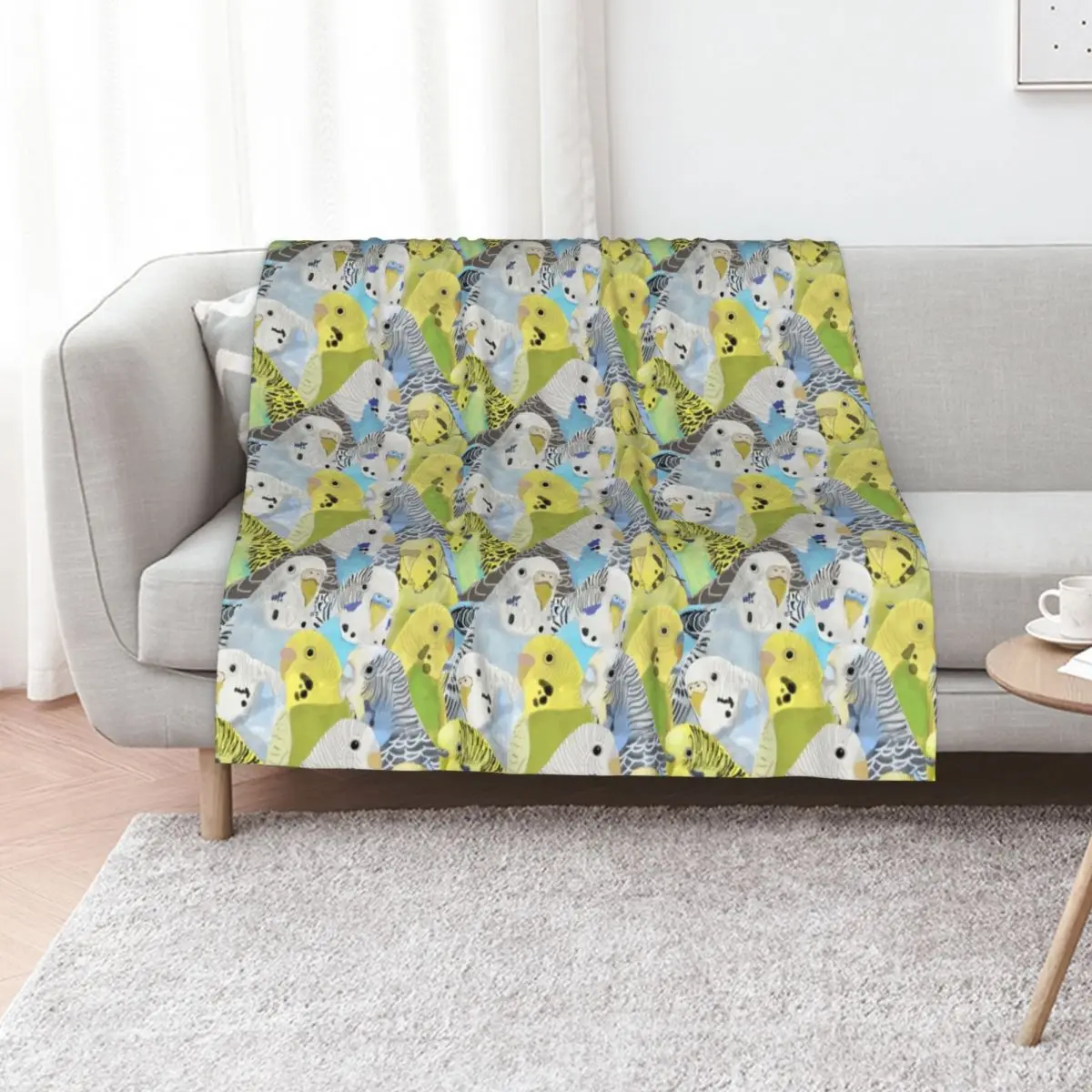 Budgie Parakeets Throw Blanket Thin Decorative Sofas christmas gifts Luxury Designer anime christmas decoration Blankets