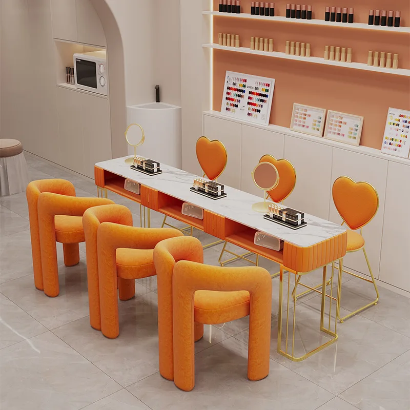 

Легкая роскошная комбинация стола и стула для маникюра знаменитостей в Интернете. Теперь простой одинарный