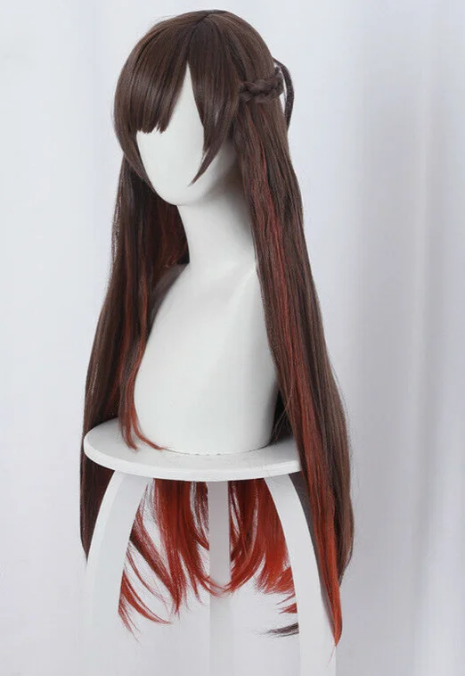 Anime Kanojo Okarishimasu Mizuhara Chizuru Cosplay Wig Brown Red Gradient Hair