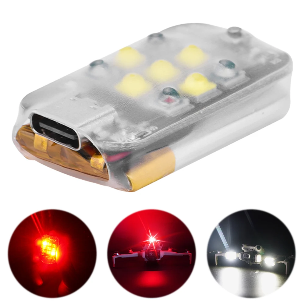 Drone Strobe Light For DJI Mini 4 Pro Night Flight Anti-collision Light Modes Blinking LED Flash For DJI Mini 4 Pro Accessories