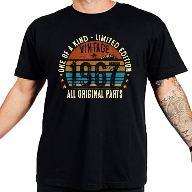 1967 58 ans hommes femmes 58th anniversaire cadeaux T-Shirt décontracté vêtements personnalisés graphique t-shir