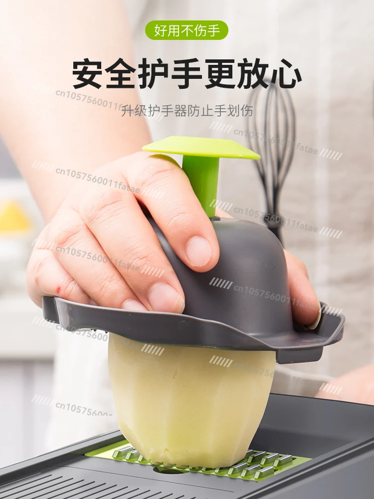 قطعة أثرية متعددة الوظائف لقطع الخضروات، جهاز تقطيع وتقطيع البطاطس المنزلي #4