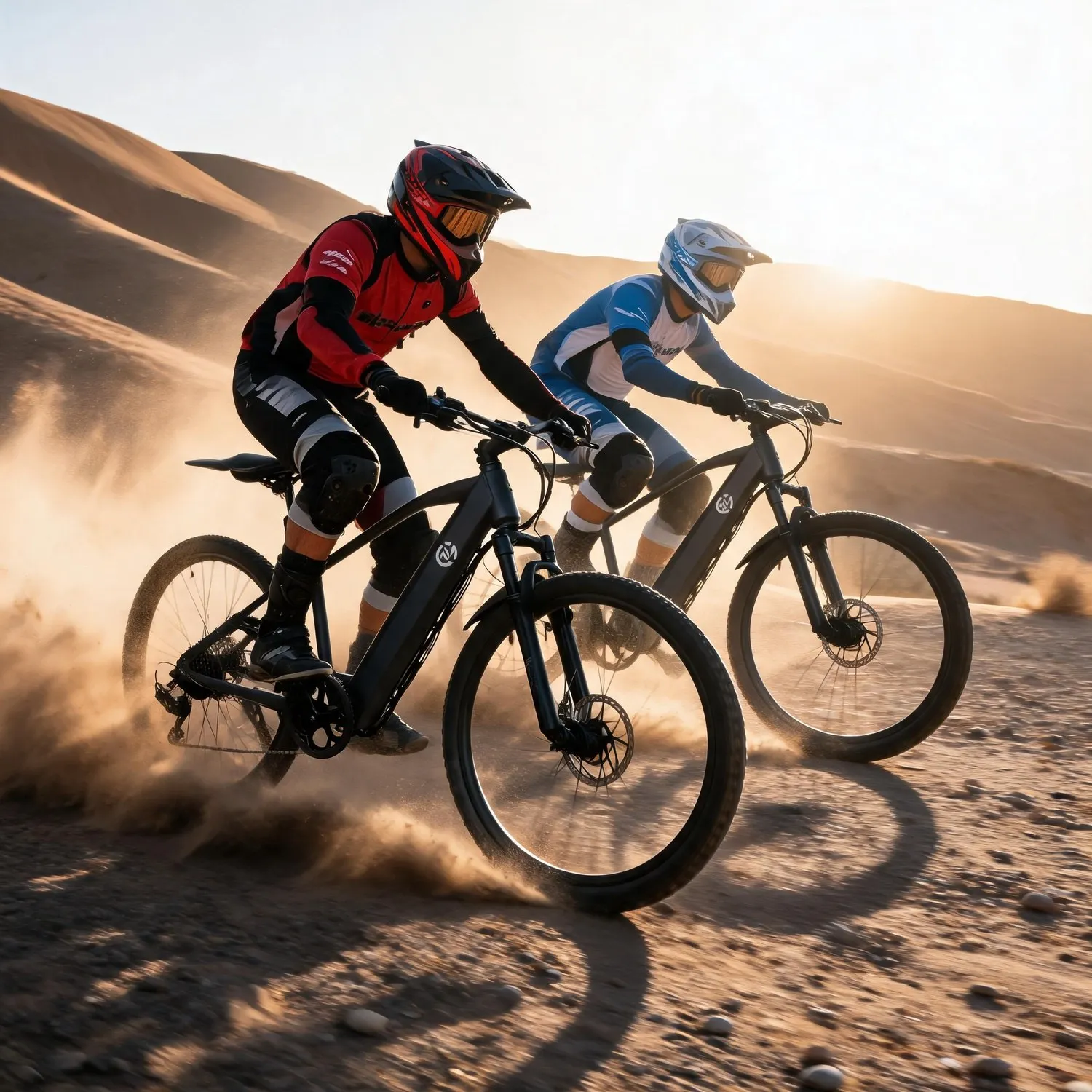 Electric Mountain Bike, 500W Motor, Full Suspension, Pedal Assist, Removable Battery, Free Lock & Tool Kit, for rough terrain e-bike, trail racing ebike view 8